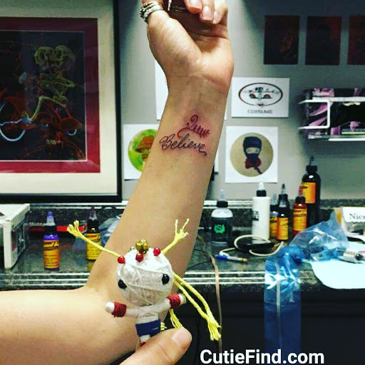 Explore tattoo letters ideas, creative tattoo ideas in Rockaway, available at North Jersey Tattoo