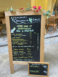 Menu du le VG d'Arles - restauration et coffee shop 100% vegan et biologique à Arles