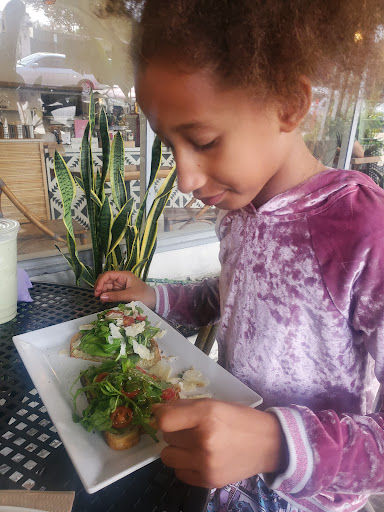 My baby girl looking at her delicious good