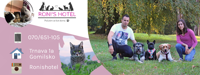 Roni’s hotel, varstvo psov, mačk in malih živali