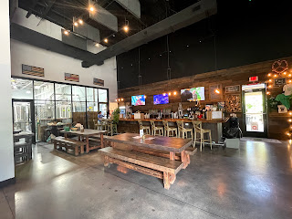 A row of beer taps