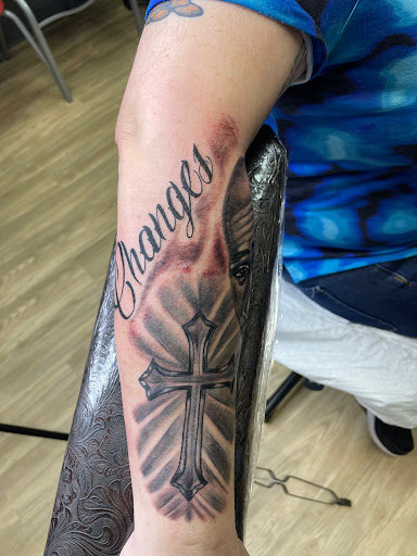 Explore arm sleeves tattoo ideas, creative tattoo ideas in Lubbock, available at Pura Envidia Tattoo Shop