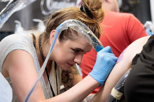 Explore pectoral tattoo ideas, creative tattoo ideas in Canton, available at The Inkeepers Tattoo Parlor