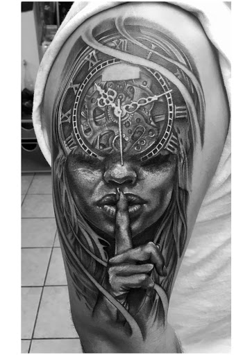 Explore hydrocephalus tattoo ideas, creative tattoo ideas in Chicago, available at Royal Flesh Tattoo and Piercing
