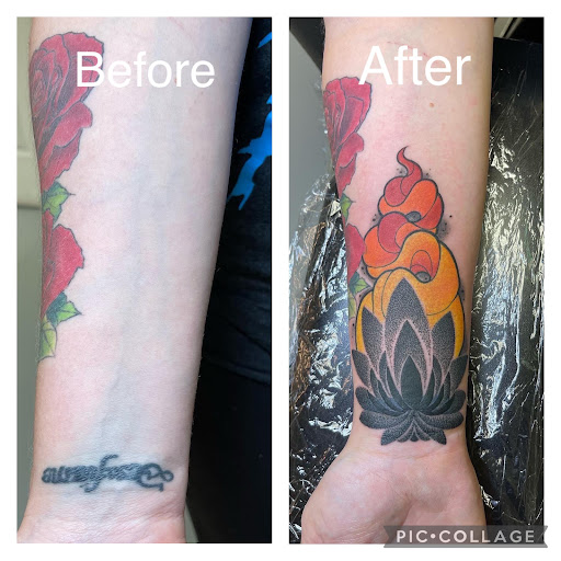 Explore ring finger tattoos ideas, creative tattoo ideas in Marietta, available at Monkeys Uncle Tattoo