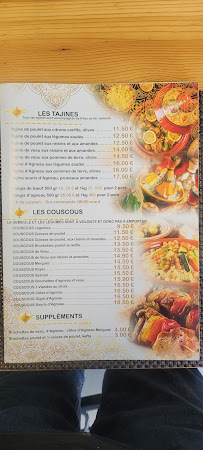 Le Génie Restaurant Marocain à Hayange menu