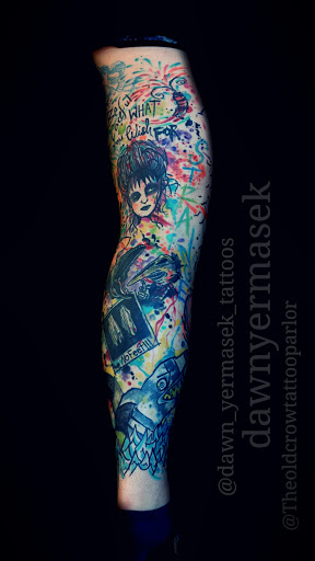 Explore forearm flower tattoo ideas, creative tattoo ideas in Benton, available at Spectrum Tattoo