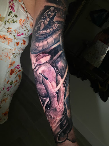 Explore gap filler tattoo ideas, creative tattoo ideas in Longview, available at Fugis Tattoo Shop