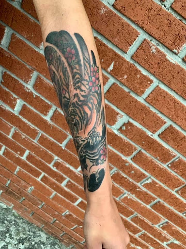 Explore calf muscle tattoo ideas, creative tattoo ideas in Sylvania, available at The Ink Cap