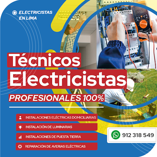 Electricista a Domicilio en Lima, Servicio Técnico Electricista y más - Atención URGENCIAS Electricidad Lima - Ate