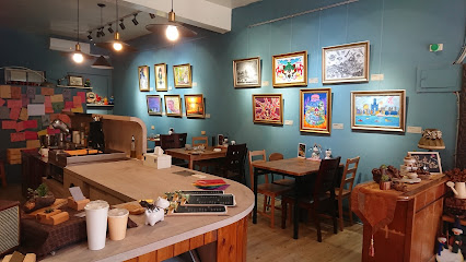 回纹针日常 画画咖啡厅