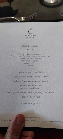 Le Restaurant du Cerisier à Lille menu