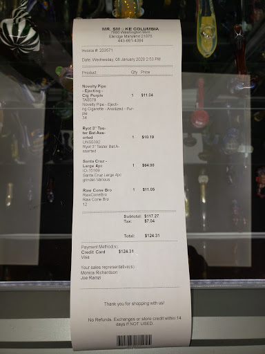 Tobacco Shop «MR. SMOKE», reviews and photos, 7880 Washington Blvd, Elkridge, MD 21075, USA