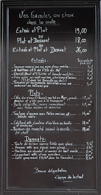 Restaurant Le Bistrot d'la chaîne à La Rochelle (la carte)
