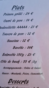 Restaurant La Grillade à Bricqueville-sur-Mer (la carte)