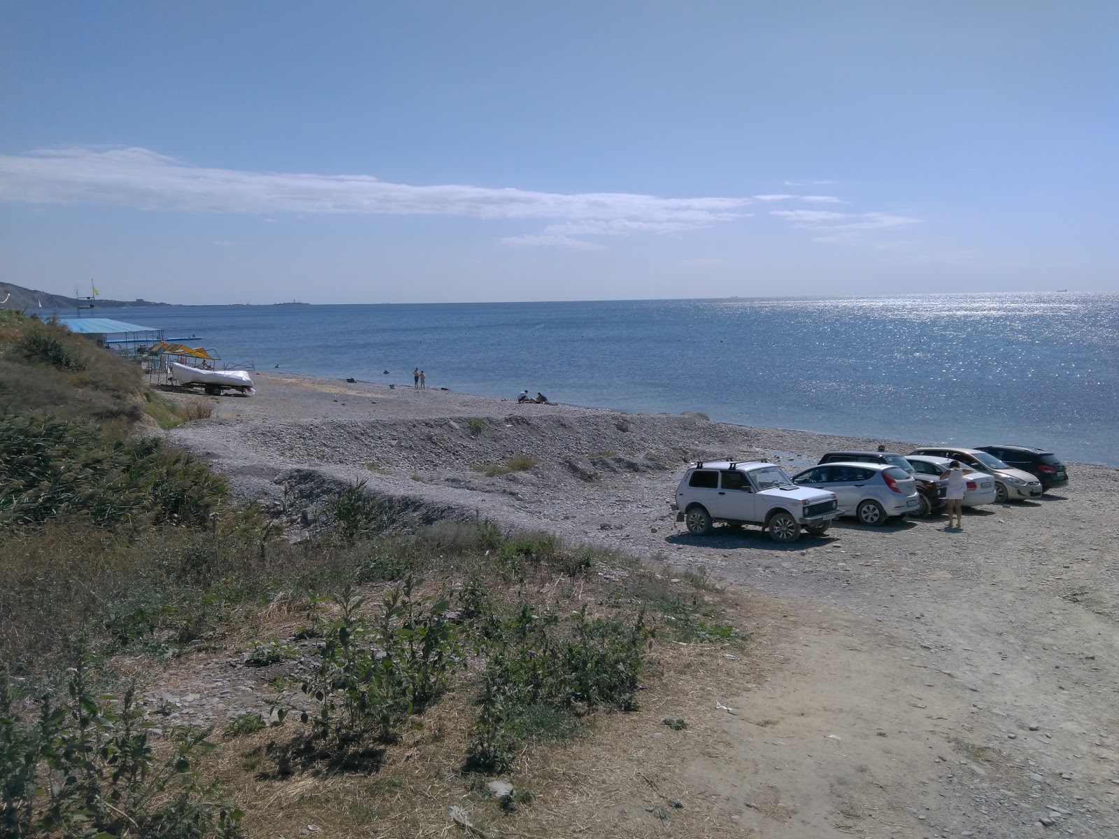 Photo de Varvarovskaya shchel avec rivage droit, long