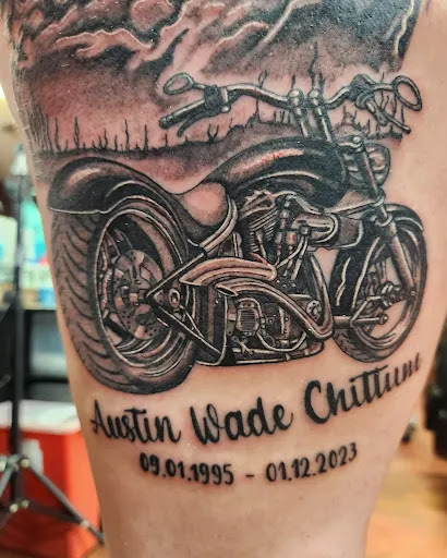 Explore tattoo ideas for a name cover up, creative tattoo ideas in Inverness, available at The Perfect Spot Tattoos