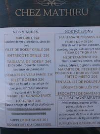 Restaurant Le 20270 Chez Mathieu à Aléria (la carte)