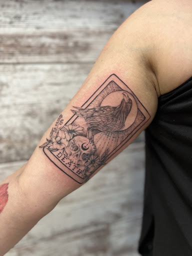 Explore floral tattoo sleeve ideas, creative tattoo ideas in Birchwood, available at Old Soul Tattoo Studio, Llc