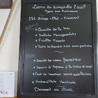 Menu du L'Ame des 7 vallées à Willeman