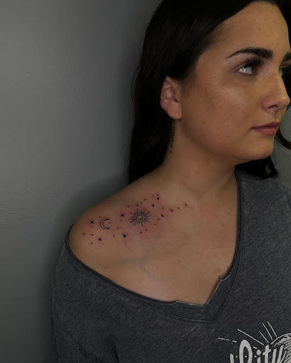 Explore little hand tattoo ideas, creative tattoo ideas in Akron, available at Anastasia Ink