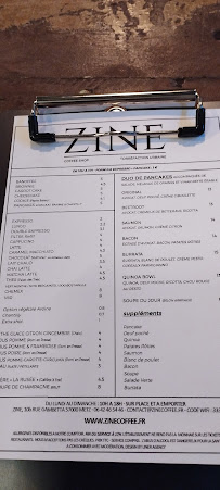 Zine Coffee - Torréfaction Urbaine à Metz carte