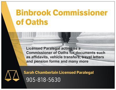 Binbrook Commissioner Of Oaths