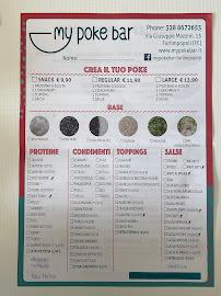 Restaurant hawaïen My Poke Sushi Bar-(poke&sushi&bubble tea) Forlimpopoli à Forlimpopoli (le menu)