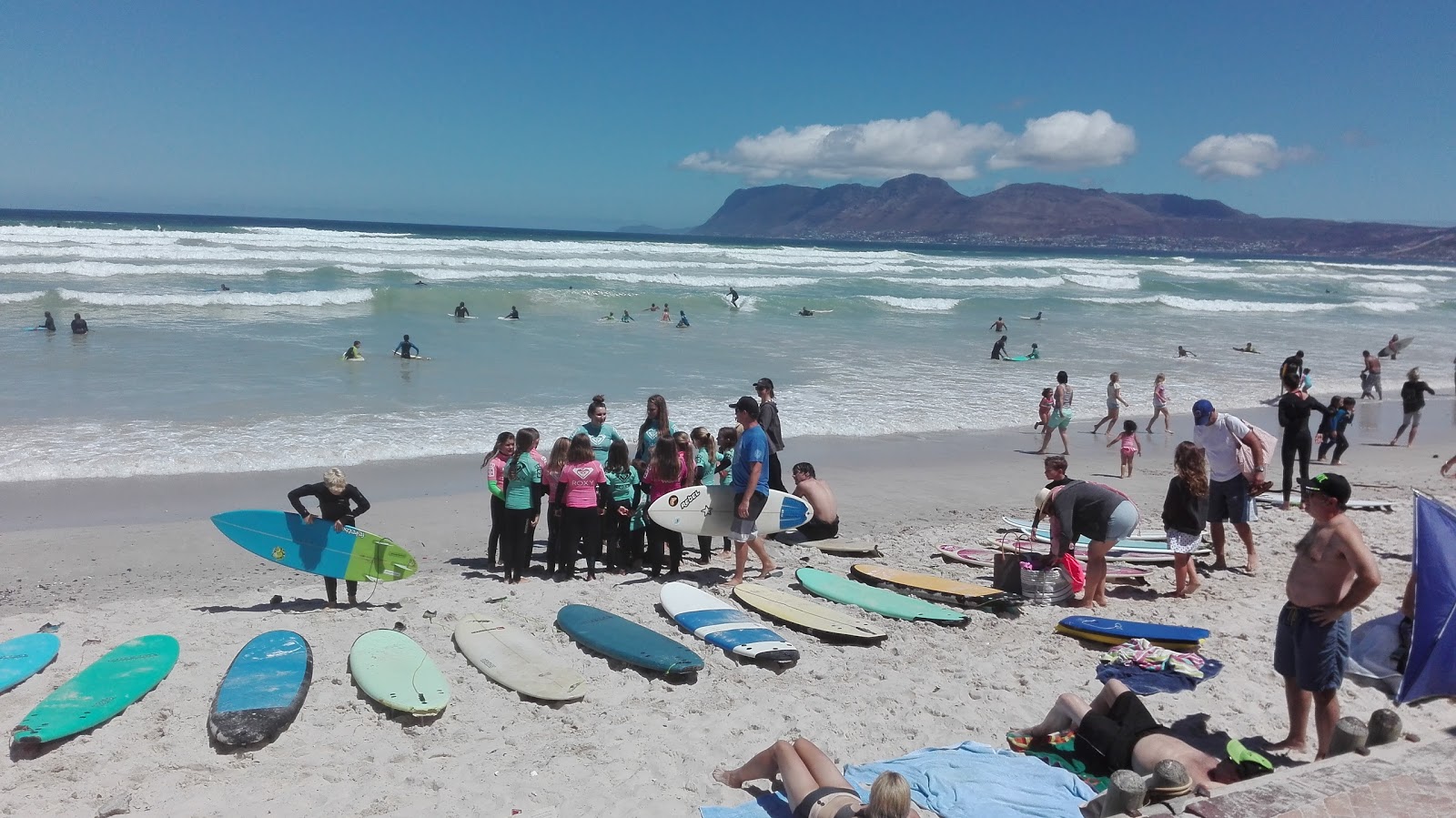 Foto di Muizenberg beach con molto pulita livello di pulizia