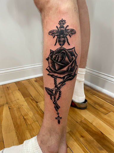 Explore fox racing tattoo ideas, creative tattoo ideas in Kansas City, available at Golden Stag Tattoo and Gallery