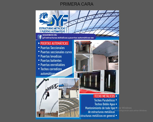 JYF Estructuras Metálicas Y Puertas Automáticas S.A.C.