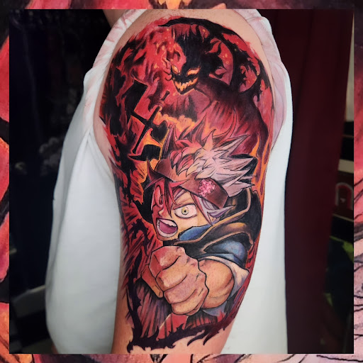 Explore street signs tattoo ideas, creative tattoo ideas in Augusta, available at Mr. Tattoo