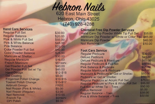 Nail Salon «Hebron Nails», reviews and photos, 620 E Main St, Hebron, OH 43025, USA