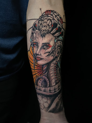 Explore colorful tattoo ideas, creative tattoo ideas in Denver, available at Sacred Soul Tattoo