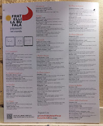 Menu du Fratelli La Bufala à Genoa