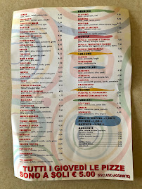Menu du Voglia di Pizza à Mareno di Piave