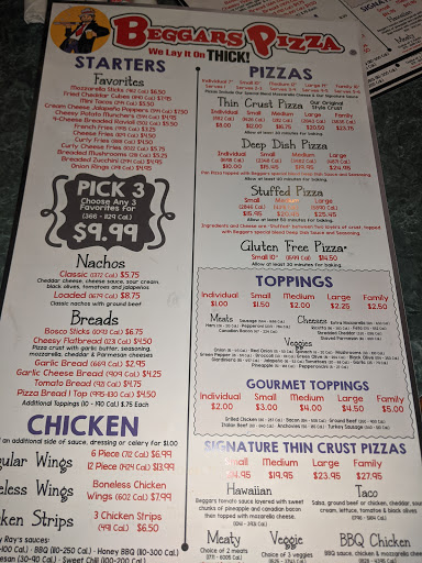 Pizza Restaurant «Beggars Pizza», reviews and photos, 9515 W 191st St, Mokena, IL 60448, USA