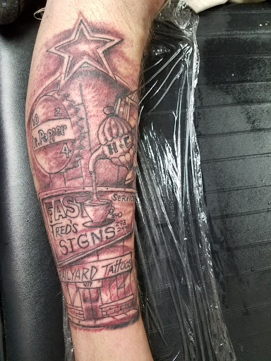 Explore black and gray tattoo sleeve ideas, creative tattoo ideas in Roanoke, available at RailYard INK