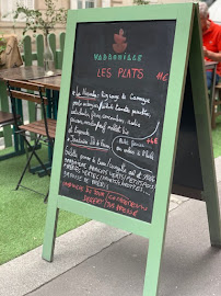 Menu / carte de Vadrouille à Paris