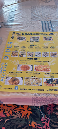 Ristorante Piper à Grado menu