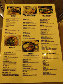 Restaurant coréen BOKKO à Paris menu