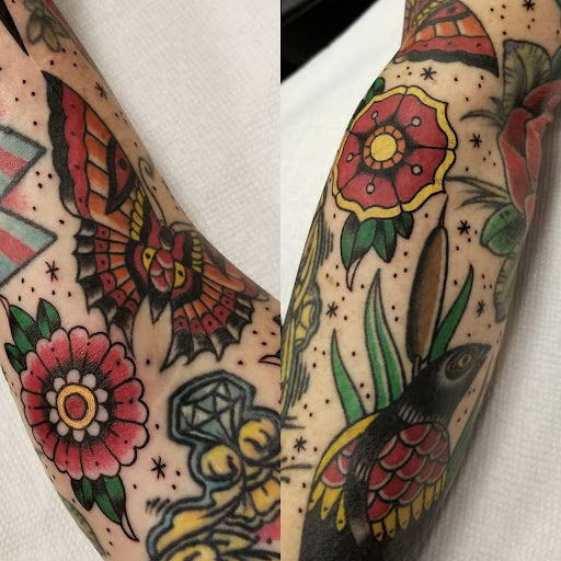 Explore patriots tattoo ideas, creative tattoo ideas in Painesville, available at The Inkwell Tattoo Company