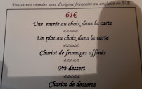 Restaurant français Le Channel à Calais (la carte)