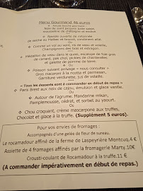 Restaurant L'Ô à la Bouche à Cahors (la carte)