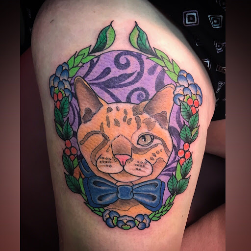 Explore gangsta tattoo sleeve ideas, creative tattoo ideas in Fairborn, available at Royal Prevail Tattoo