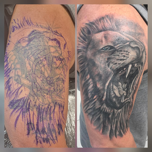 Explore muhammad ali tattoo ideas, creative tattoo ideas in Saint Petersburg, available at Edens Apple Tattoos and Piercings