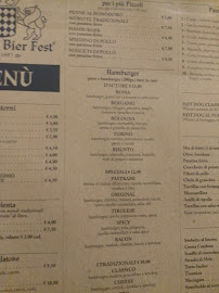 Original Bier Fest à Lallio menu