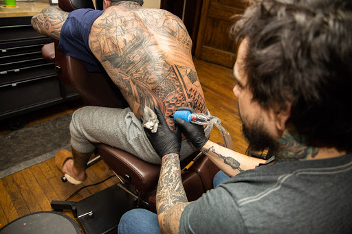 Explore simple sleeve tattoo ideas, creative tattoo ideas in Canton, available at The Inkeepers Tattoo Parlor