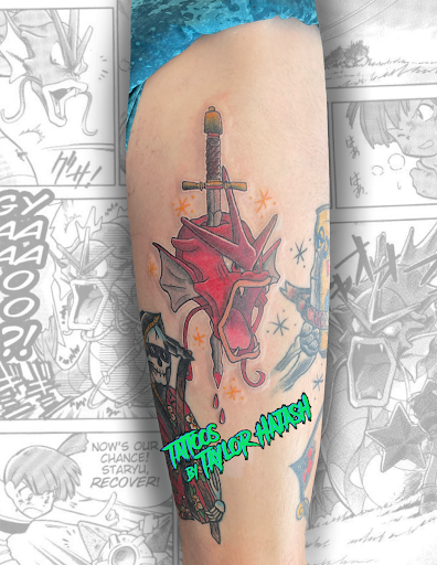 Explore upper chest tattoo ideas, creative tattoo ideas in Palm Harbor, available at Angry Owl Tattoo and Piercing
