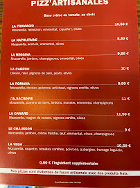 Menu du Café de la mairie à Saint-Chély-d'Aubrac